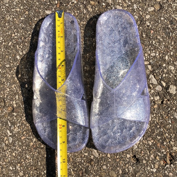 Sparkly Sandals ✨ Clear, Firm, Plastic - Picture 7 of 8
